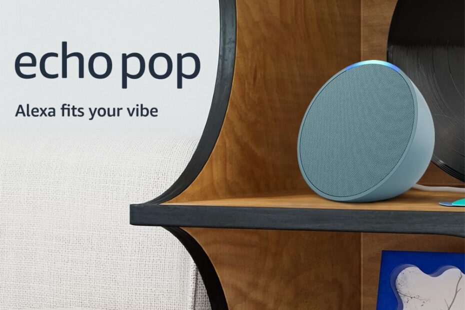 Discover the Compact Power of the New Amazon Echo Pop in Midnight Teal!