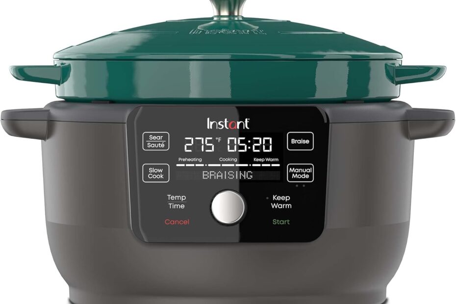 Discover the Magic of Cooking with the Instant Electric Round Dutch Oven: Your 5-in-1 Kitchen Essential!