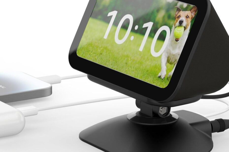 Discover the Ultimate Adjustable Stand for Echo Show 5: Charge, Tilt, and Swivel in Style!