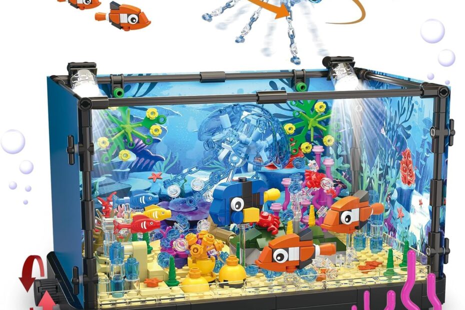 Dive into Fun: Review of the 725PCS LED Aquarium Fish Tank Building Toy!