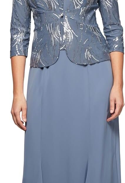 Elegance Redefined: Alex Evenings Women's Tea Length Jacket Dress for Your Next Event