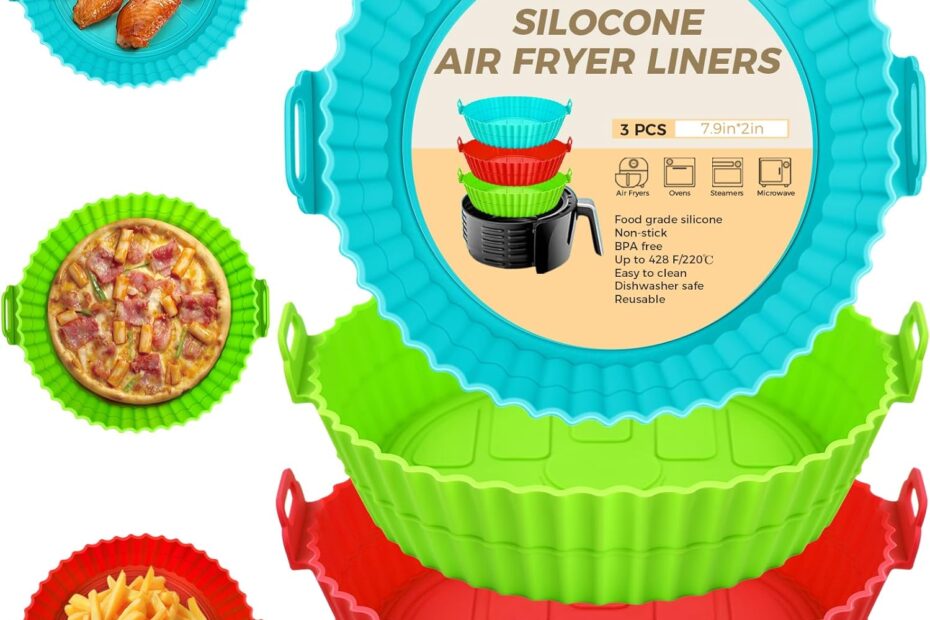 Elevate Your Air Frying: The Ultimate 3-Pack Silicone Liners Review!