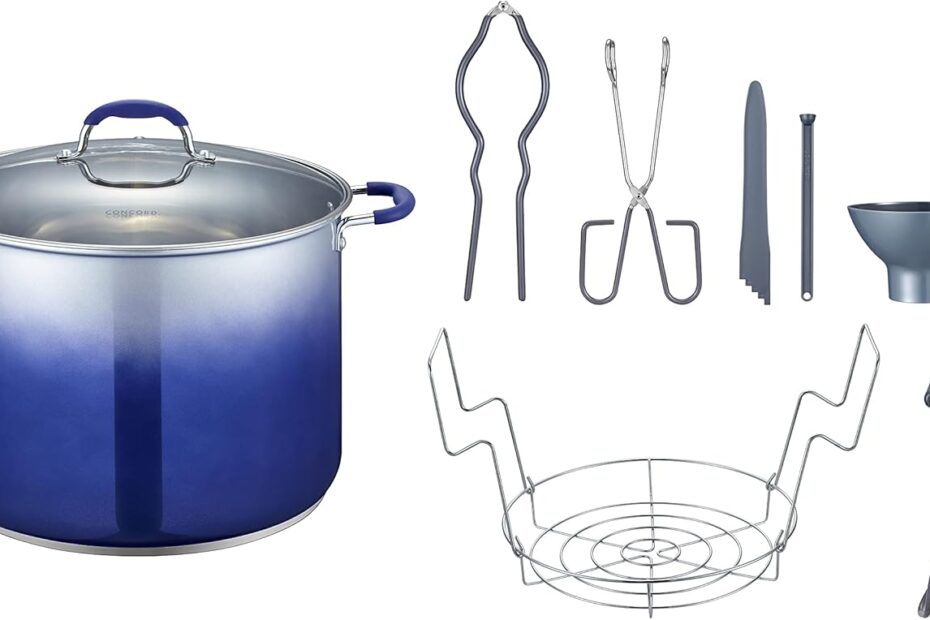 Elevate Your Canning Game: Review of the CONCORD 20 Quart Stainless Steel Canning Pot Set!