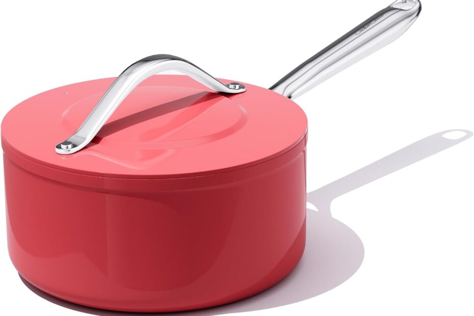 Elevate Your Cooking: Review of the Nonstick Ceramic Saucepan in Fusion Red