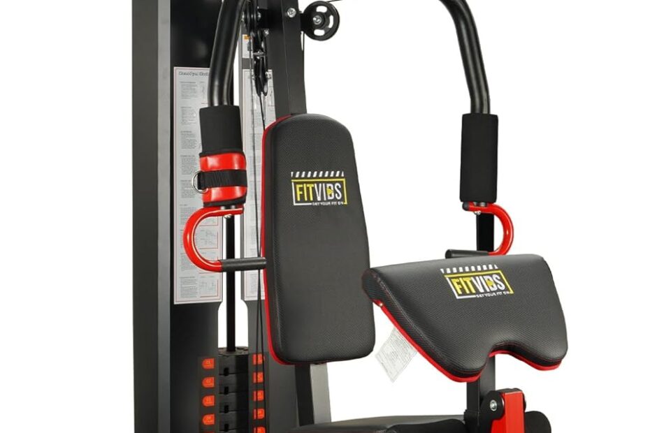 Elevate Your Fitness: Home Gym with Multifunctional Leg Press & Pulley System!