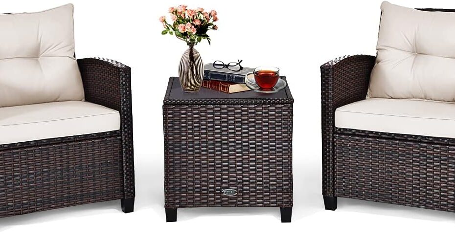 Elevate Your Outdoor Experience: Tangkula 3-Piece Patio Furniture Set Review