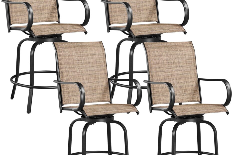 Elevate Your Outdoor Experience with Yaheetech Swivel Barstools - Perfect for Any Patio!