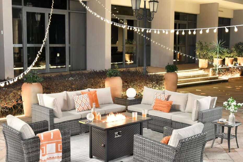 Elevate Your Outdoor Space: A Review of the OviOS 11-Piece Patio Furniture Set