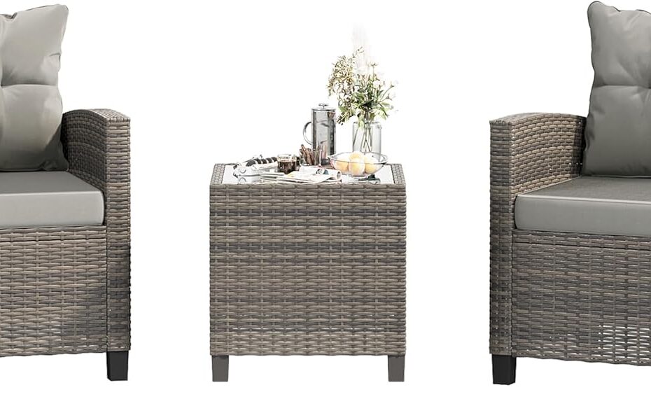 Elevate Your Outdoor Space: A Review of the Shintenchi 3-Piece Patio Furniture Set