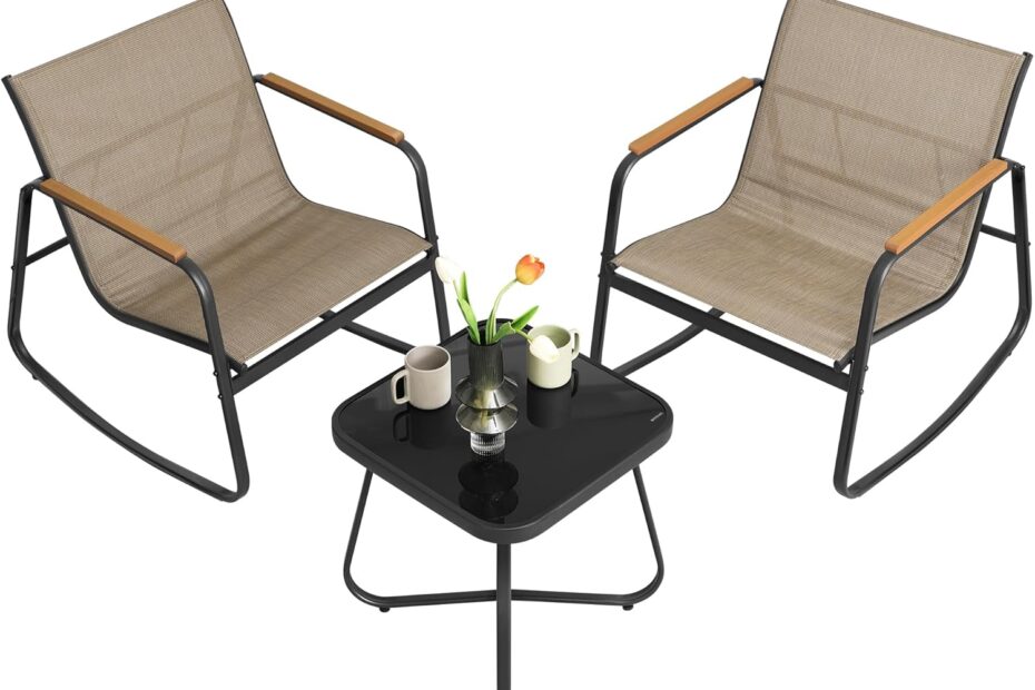 Elevate Your Outdoor Space: Review of the SONGMICS 3-Piece Patio Furniture Set