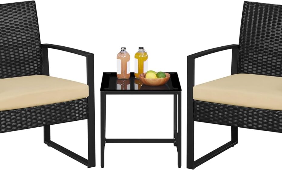 Elevate Your Outdoor Space: Review of the Yaheetech 3-Piece Rattan Bistro Set