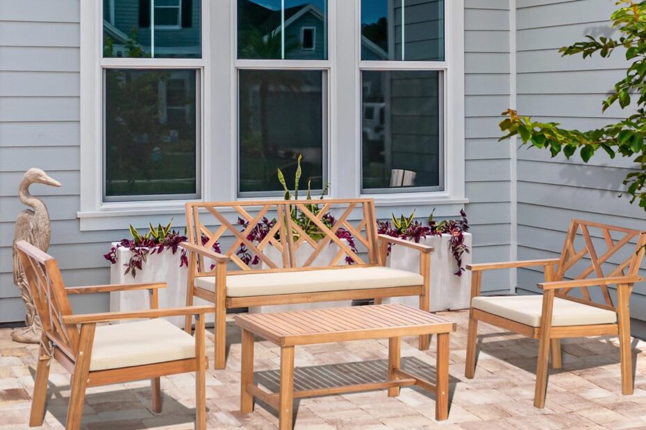 Elevate Your Outdoor Space: The Ultimate 4-Piece Patio Lounge Set Review