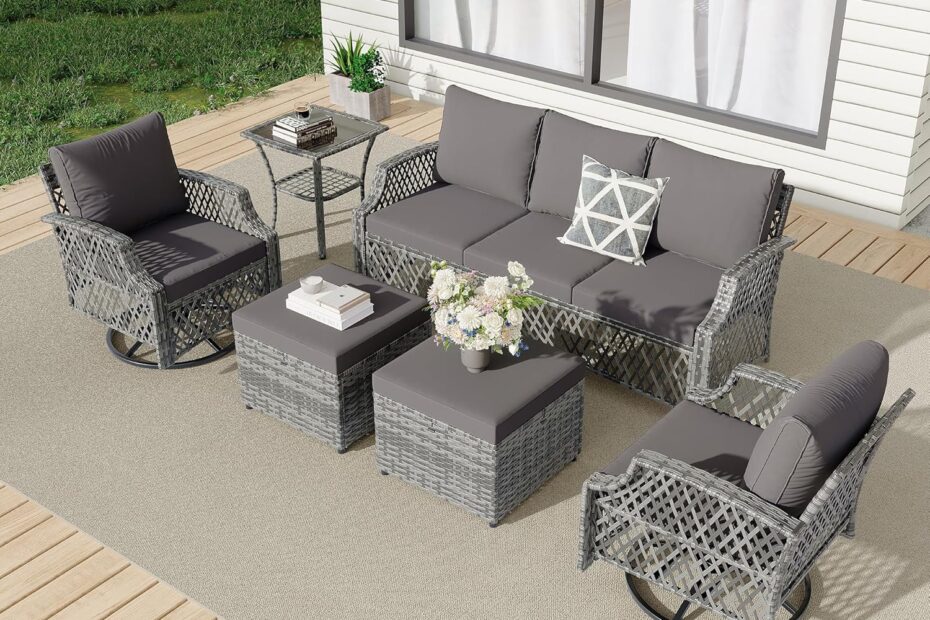 Elevate Your Outdoors: HOMREST 6-Piece Patio Furniture Set Review