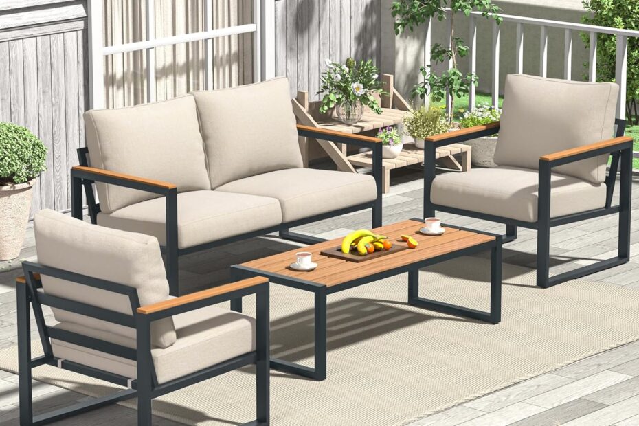 Elevate Your Outdoors: The Ultimate Review of the 4-Piece Patio Furniture Set