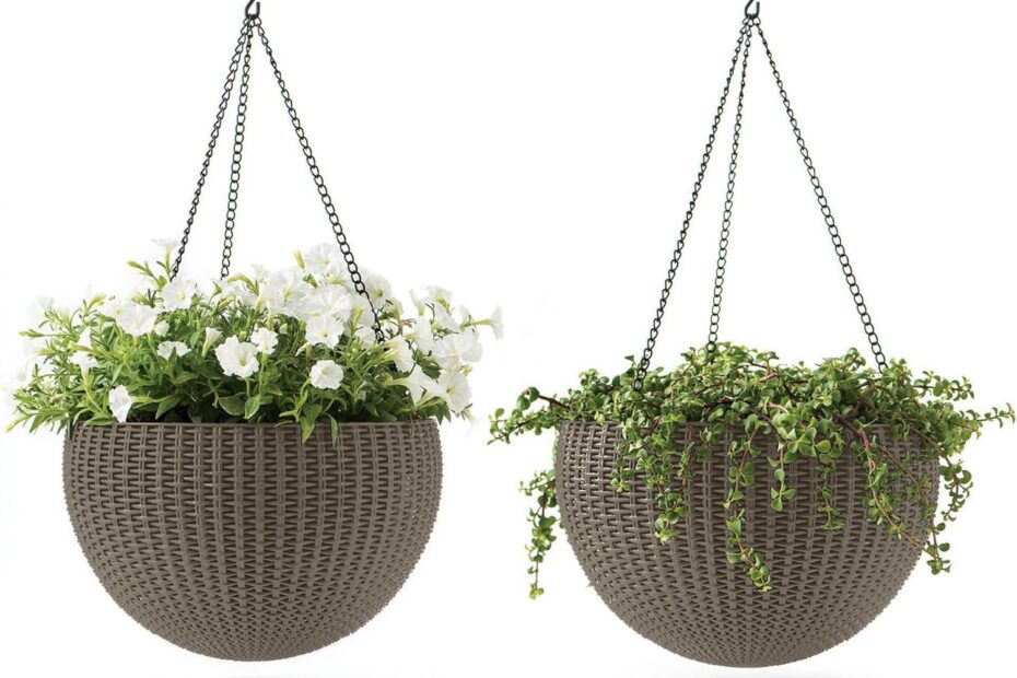 Elevate Your Space: Review of the Keter Resin Rattan Hanging Planter Baskets