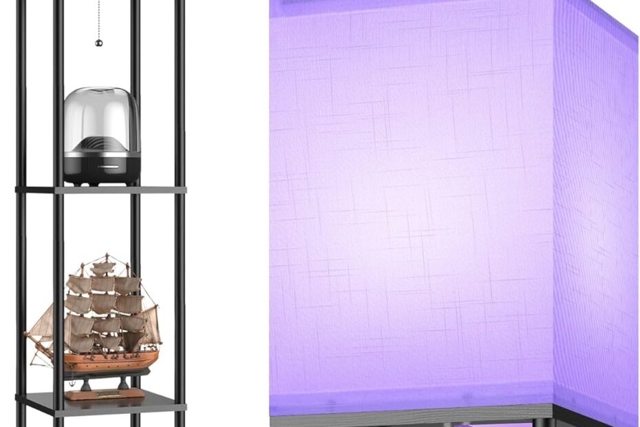 Elevate Your Space: Review of the Smart Floor Lamp with Shelves