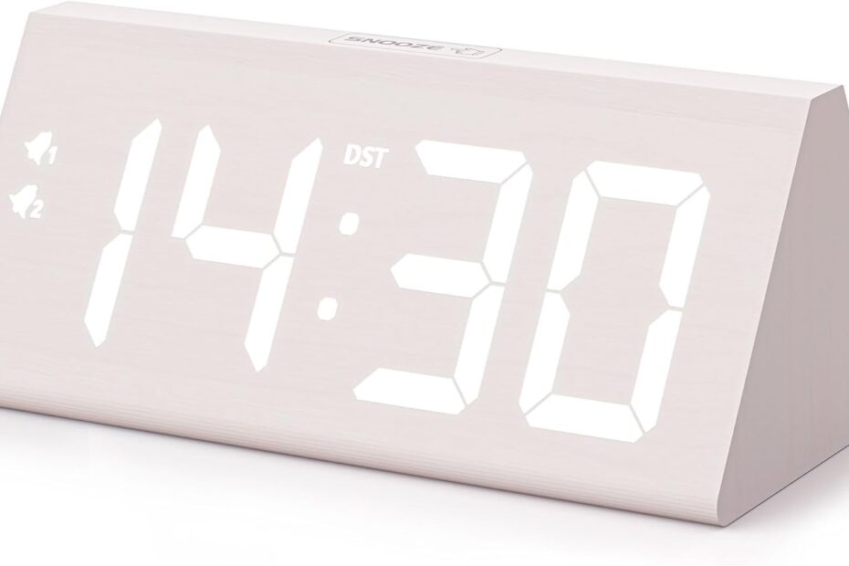 Elevate Your Space: The Stylish Wooden Digital Alarm Clock You're Missing!