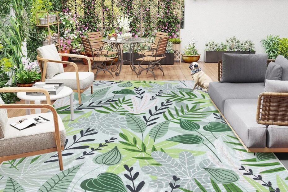 Elevate Your Space with the Lahome Leaf Outdoor Rug: A Must-Have for Every Patio and Home!