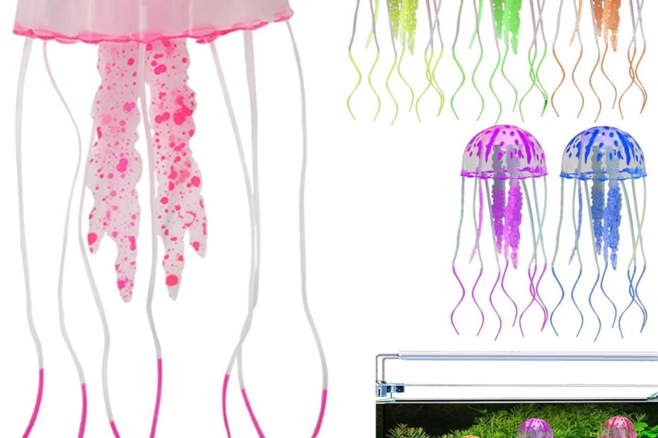 Enchant Your Aquarium: Review of Pink Glowing Artificial Jellyfish Decor