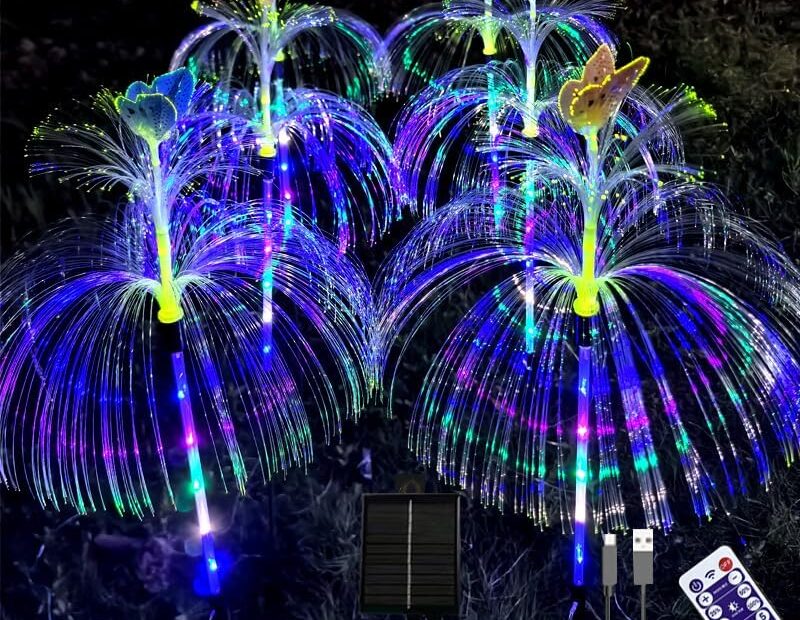 Enchant Your Garden: Review of the 6 Pack LED Solar Butterfly Jellyfish Lights
