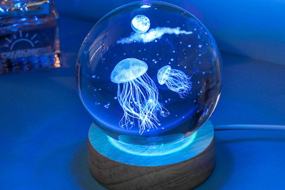 Enchant Your Space: Review of the 3D Jellyfish Crystal Ball Night Light