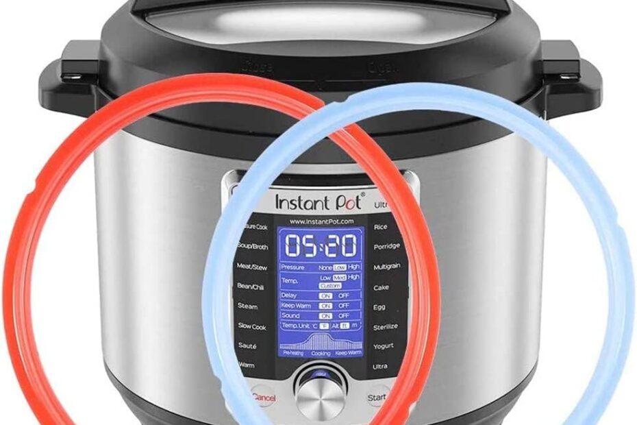 Enhance Your Instant Pot: Must-Have Silicone Sealing Rings in Savory Sky Blue & Sweet Cherry Red!