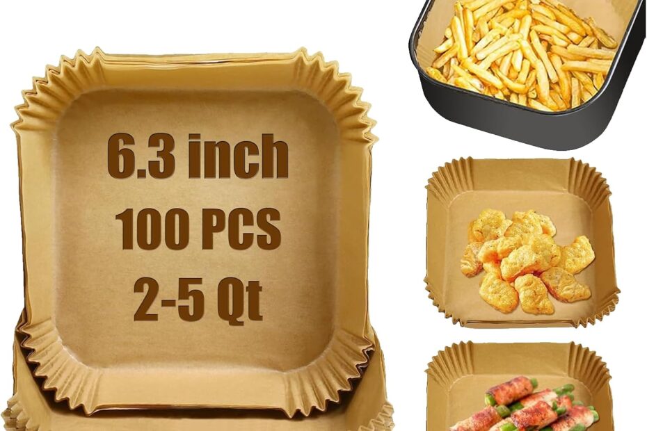 Essential Mini Air Fryer Liners: 100 Pcs of Convenient Parchment Paper for Effortless Cooking!