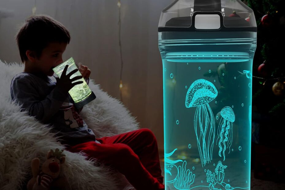 Glow On the Go: The Ultimate 3D Jellyfish LED Kids Water Bottle Review