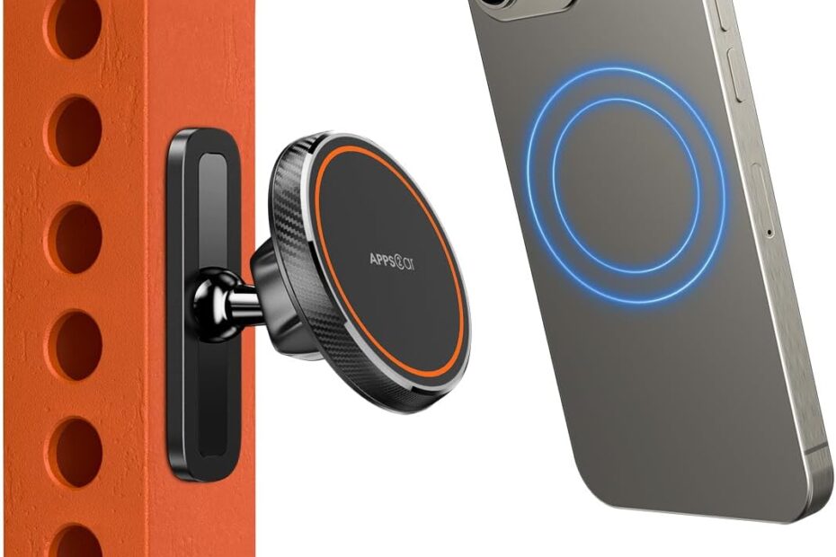 Gym Ready: The Ultimate APPS2Car Magnetic Phone Holder for Your MagSafe iPhone