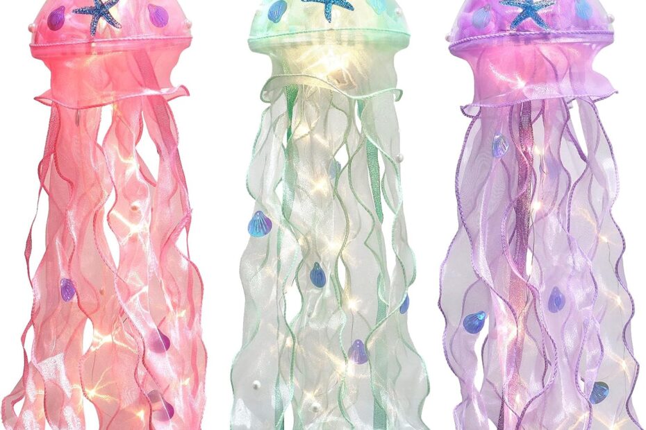 Illuminate Your Celebration: Review of Glitter Iridescent Jellyfish Lanterns for Ocean-Themed Parties