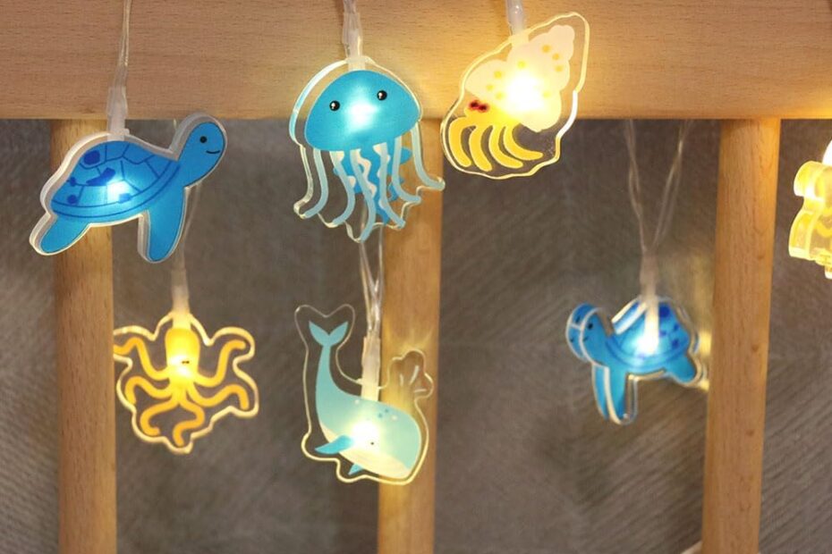 Illuminate Your Child's Imagination with GUOCHENG Ocean-Themed String Lights!