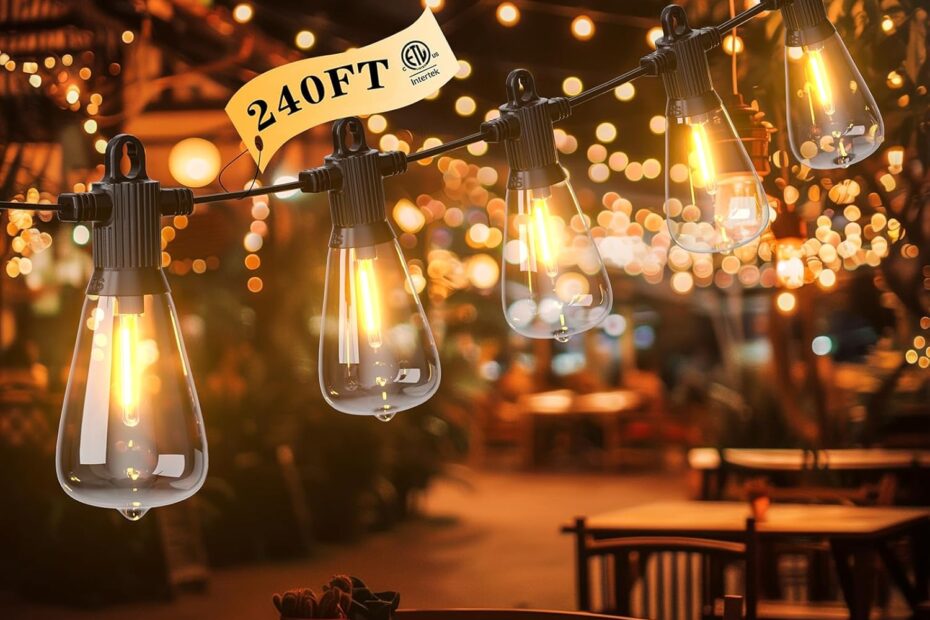 Illuminate Your Evenings: A Review of 240FT LED Outdoor String Lights