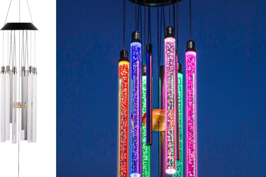 Illuminate Your Garden: DesGully Solar Wind Chimes Review for Stunning Nighttime Decor