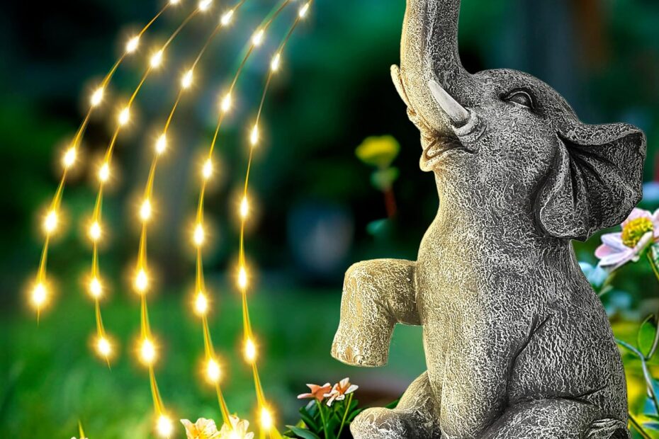 Illuminate Your Garden: GIGALUMI Solar Elephant Statues Review
