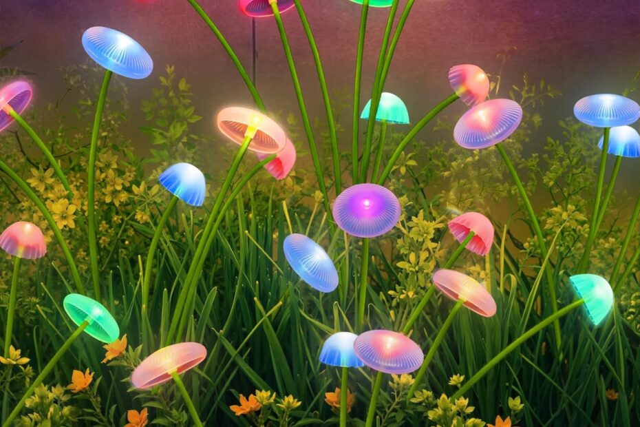 Illuminate Your Garden: Reviews of the 4 Pack Solar Mushroom LED Lights