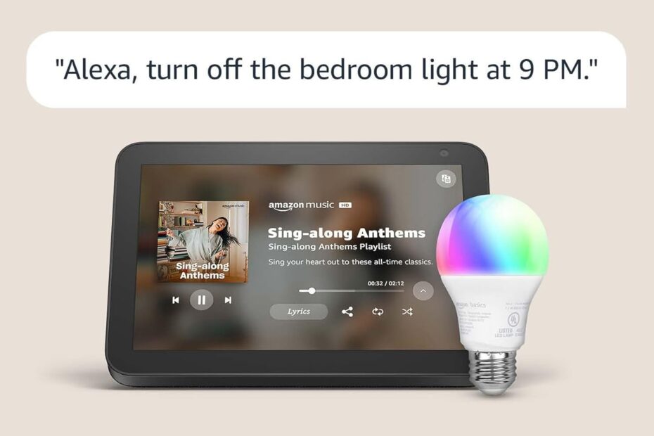 Illuminate Your Home: A Review of the Echo Show 8 with Smart Color Bulb