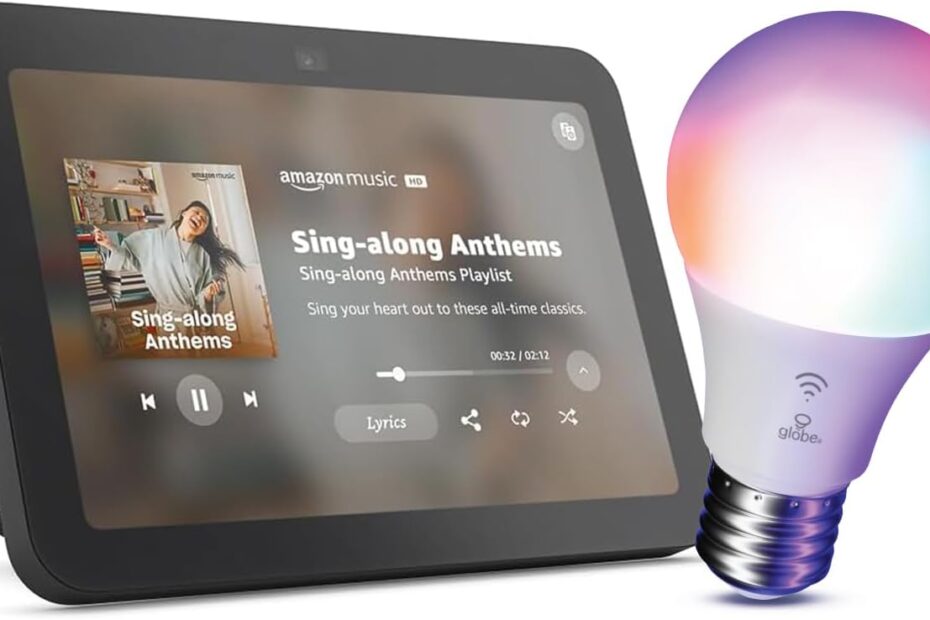 Illuminate Your Home: Review of the Echo Show 8 with Globe Electric Smart Bulb