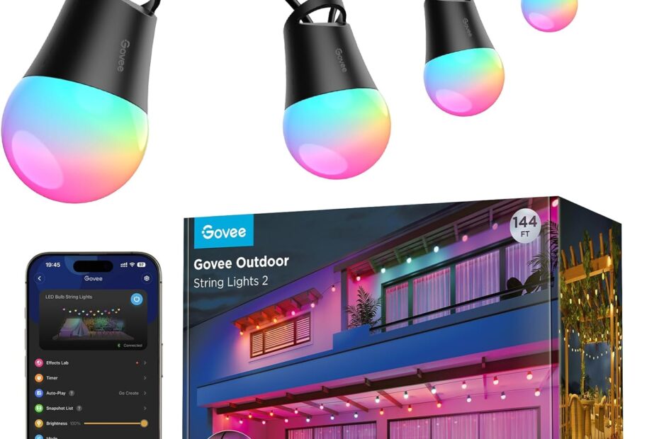 Illuminate Your Outdoor Space: Govee 144ft Smart String Lights Review