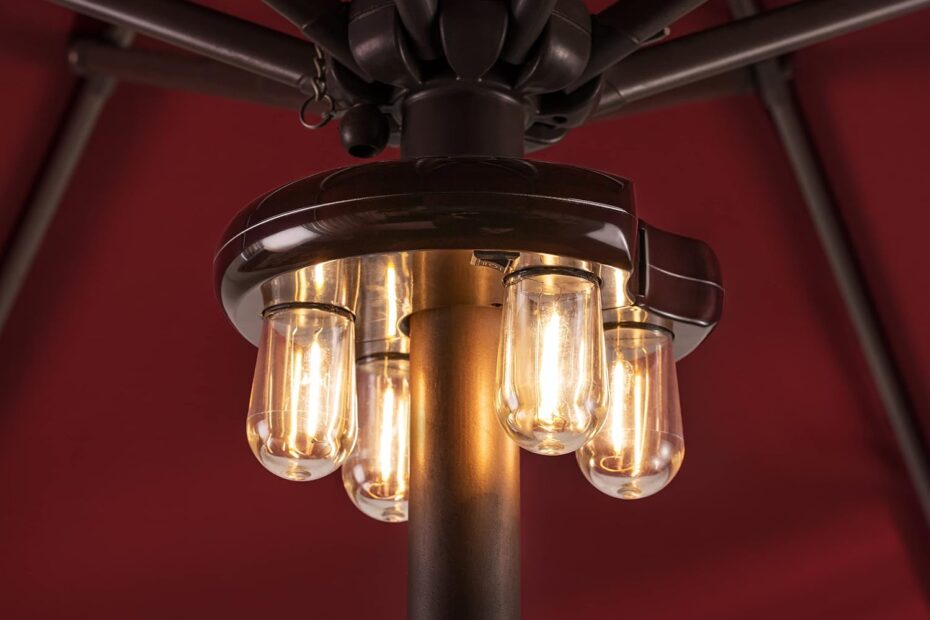 Illuminate Your Outdoor Space: Review of the Patio Umbrella Light with LED Edison Bulbs