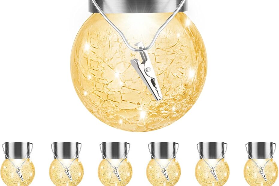 Illuminate Your Outdoors: 12-Pack Solar Cracked Glass Ball Lanterns Review