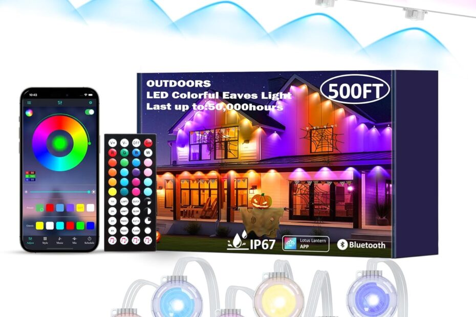 Illuminate Your Outdoors: 500FT RGB LED Eaves Lights Review