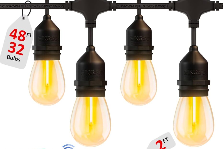 Illuminate Your Outdoors: 50FT Waterproof String Lights Review & Recommendations
