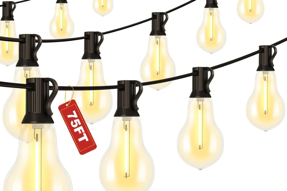 Illuminate Your Outdoors: A Review of 75FT Dimmable Waterproof String Lights