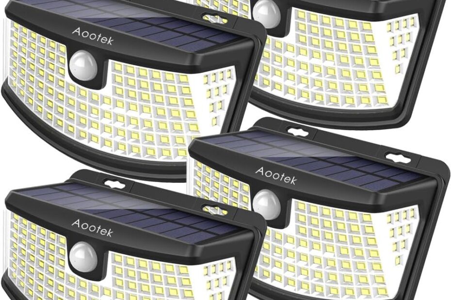 Illuminate Your Outdoors: A Review of Aootek Solar Motion Sensor Lights