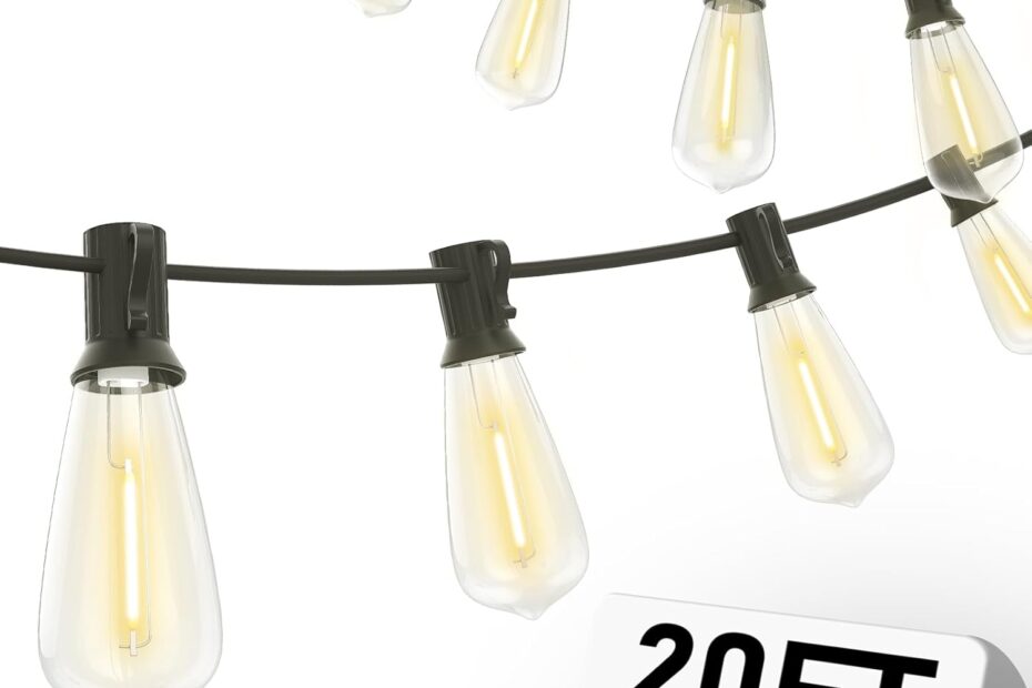 Illuminate Your Outdoors: A Review of LED Patio String Lights with Vintage Charm