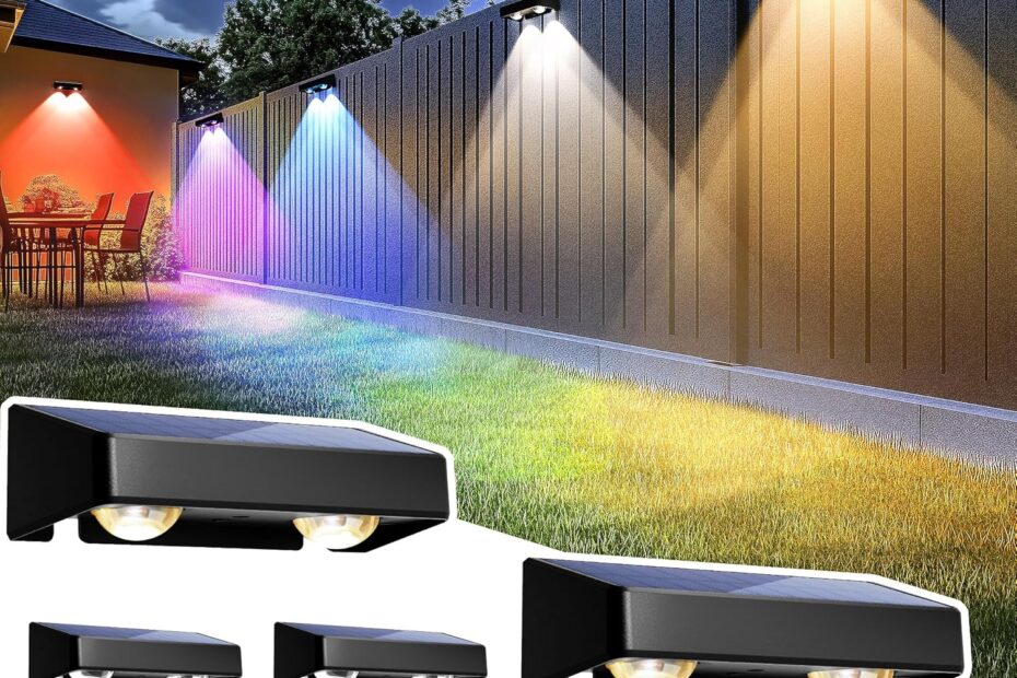 Illuminate Your Outdoors: A Review of SOLPEX Solar Fence Lights with Color Options!