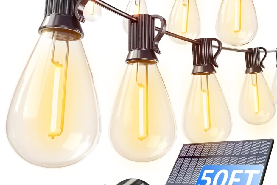 Illuminate Your Outdoors: Luckystyle 50FT Solar String Lights Review