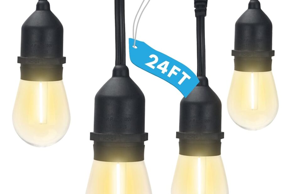 Illuminate Your Outdoors: LUXRITE 24FT LED String Lights Review