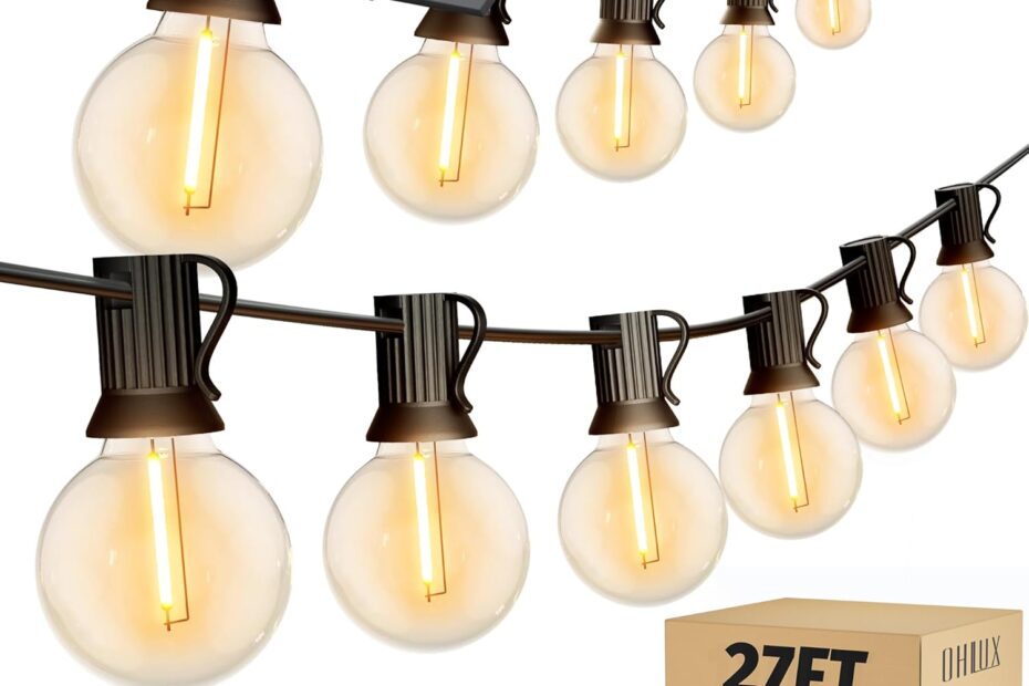 Illuminate Your Outdoors: OHLUX 27 FT Globe LED String Lights Review