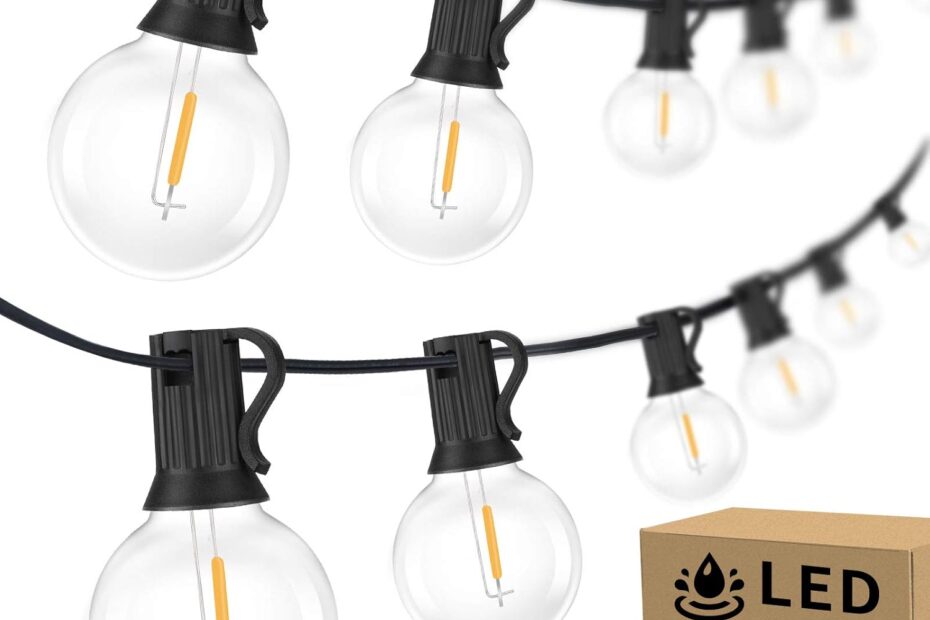 Illuminate Your Outdoors: Review of 100ft G40 LED Globe String Lights